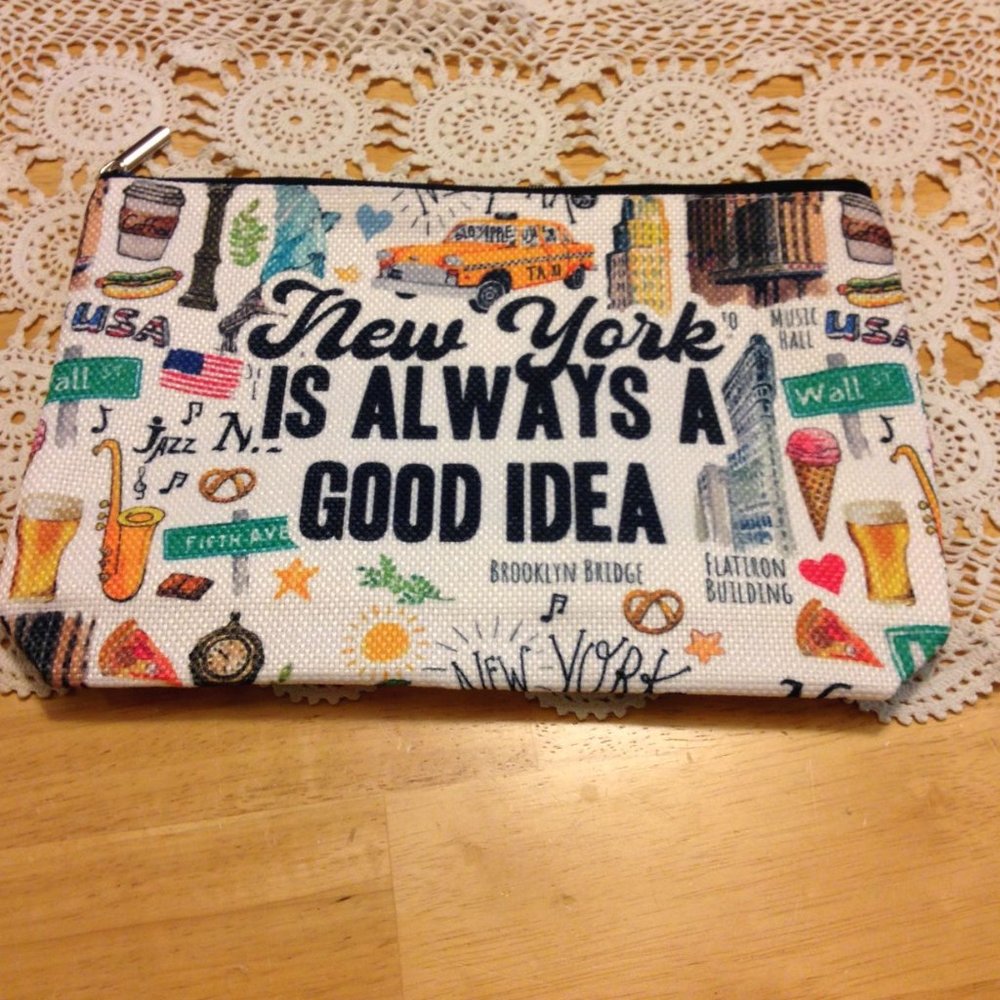 Makeup Bag, New York Theme, NWOT